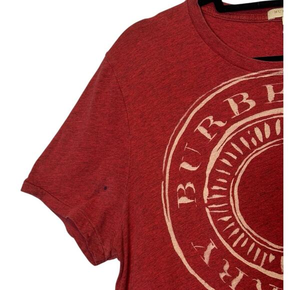 Burberry red circular logo short sleeves t shirt size Medium - Picture 7 of 13